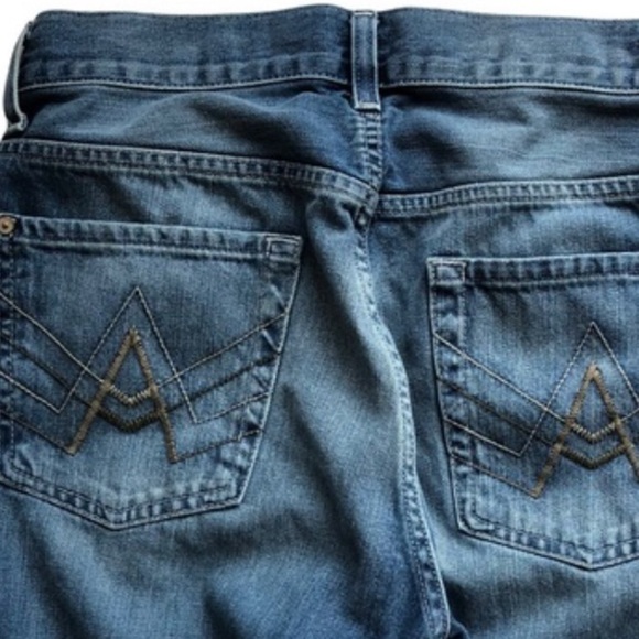 7 For All Mankind A Pocket Straight Leg Button Fly Jeans Size 29 - Picture 5 of 11